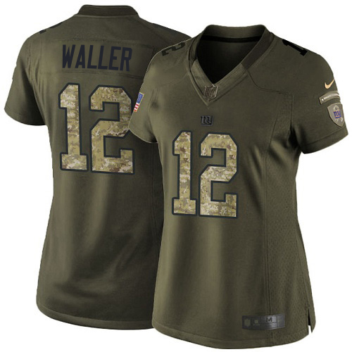Giants #12 Darren Waller Green Women's Stitched Limited 2015 Salute To Service Jersey