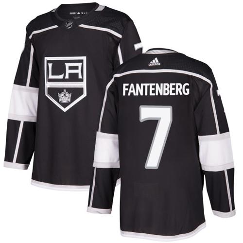 Adidas Los Angeles Kings #7 Oscar Fantenberg Black Home Authentic Stitched Jersey Men's