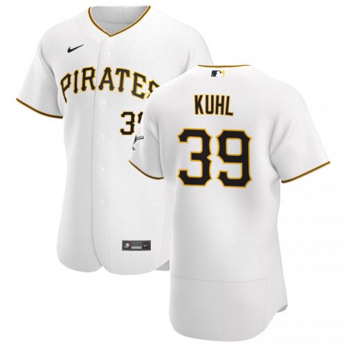 Pittsburgh Pittsburgh Pirates #39 Chad Kuhl Men's White Home 2020 Authentic Player Jersey Men's