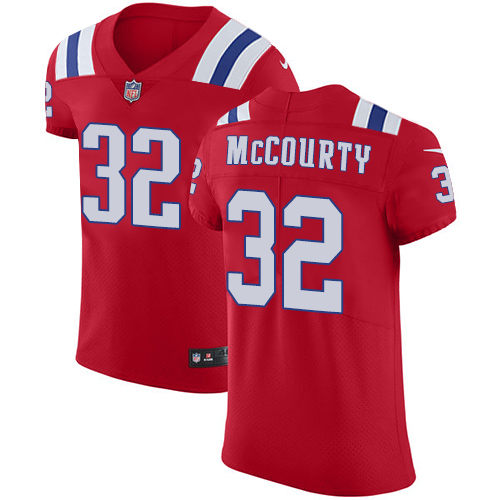 Patriots #32 Devin McCourty Red Alternate Men's Stitched Vapor Untouchable Elite Jersey