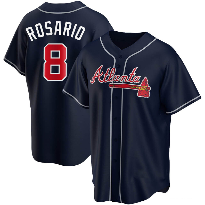 Men's Youth Women's Atlanta Braves #8 Eddie Rosario Navy Alternate 2020 Jersey