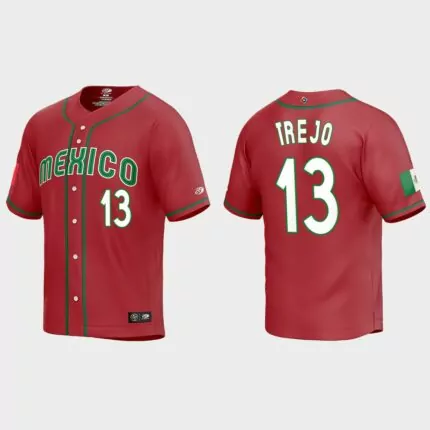 Alan Trejo Mexico Baseball 2023 World Baseball Classic Replica Jersey – Red