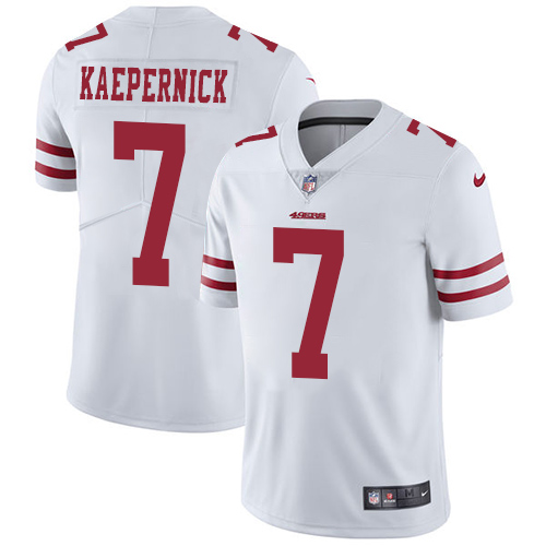 San Francisco 49ers #7 Colin Kaepernick White Men's Stitched Vapor Untouchable Limited Jersey Men's
