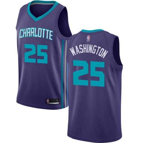 Charlotte Hornets #25 PJ Washington Purple Jordan Swingman Statement Edition Jersey Mens