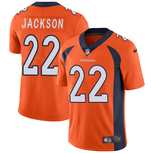 Denver Broncos #22 Kareem Jackson Orange Team Color Men's Stitched Vapor Untouchable Limited Jersey Men's