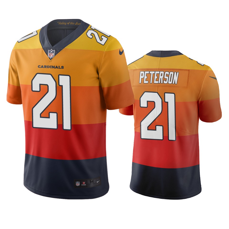 Arizona Cardinals #21 Patrick Peterson Sunset Orange Vapor Limited City Edition Jersey