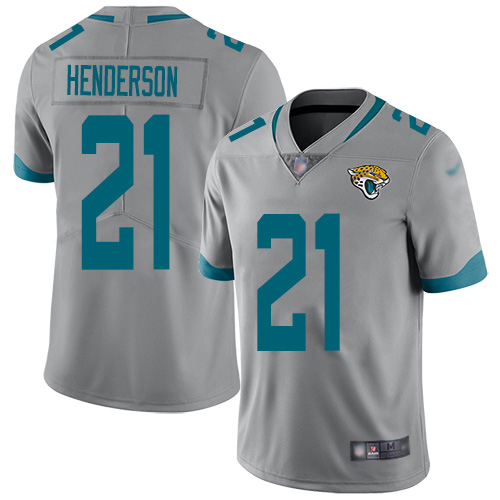 Jacksonville Jaguars #21 C.J. Henderson Silver Youth Stitched Limited Inverted Legend Jersey Youth
