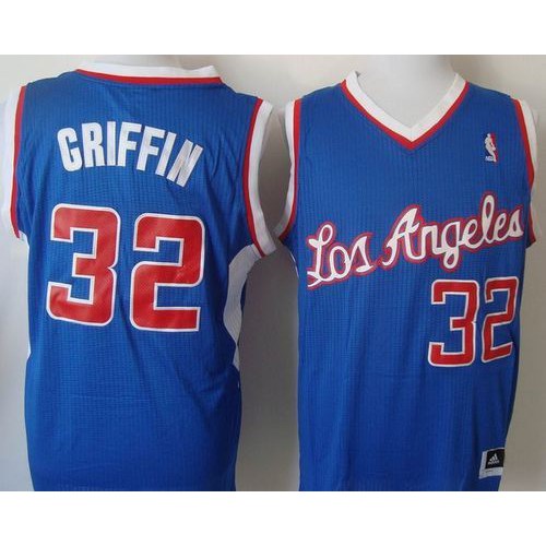 New Revolution 30 Los Angeles Clippers #32 Blake Griffin Blue Stitched Jersey Mens