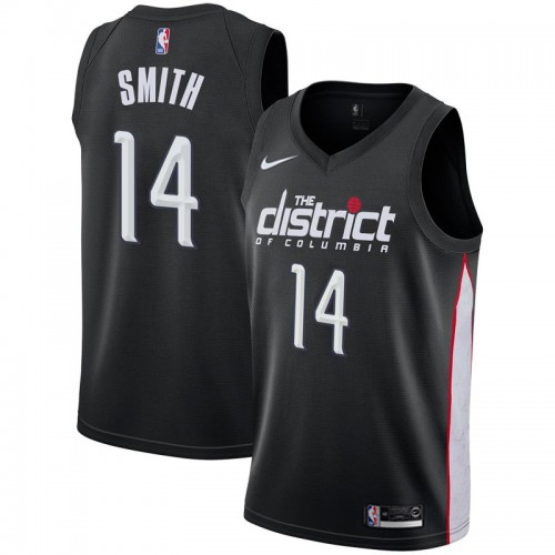 Washington Wizards #14 Ish Smith Black Swingman City Edition 2018/19 Jersey Mens