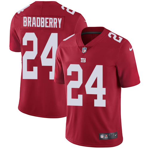 New York Giants #24 James Bradberry Red Alternate Men's Stitched Vapor Untouchable Limited Jersey Men's