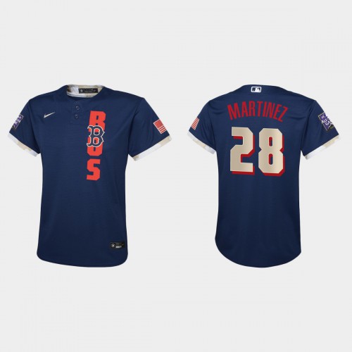 Boston Boston Red Sox #28 J.D. Martinez Youth 2021 All Star Game Navy Jersey Youth
