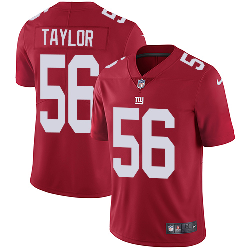 Giants #56 Lawrence Taylor Red Alternate Men's Stitched Vapor Untouchable Limited Jersey