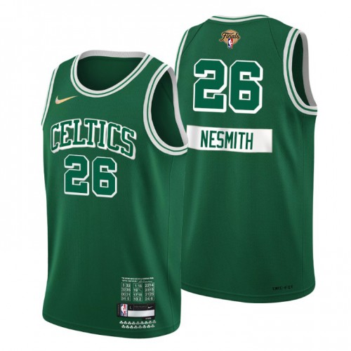 Boston Boston Celtics #26 Aaron Nesmith Mens Green 2022 Finals Swingman City Edition Jersey Mens