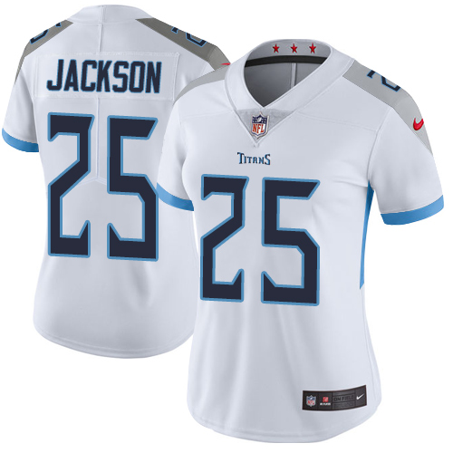 Tennessee Titans #25 Adoree' Jackson White Women's Stitched Vapor Untouchable Limited Jersey Womens