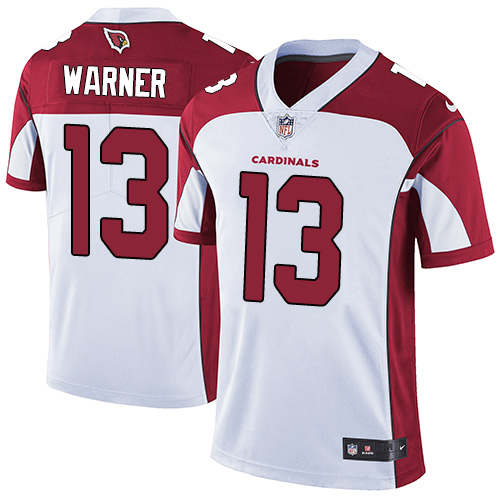 Arizona Cardinals #13 Kurt Warner White Men's Stitched Vapor Untouchable Limited Jersey Men's