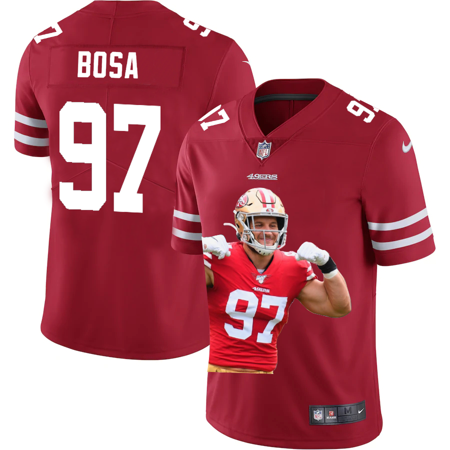 San Francisco 49ers #97 Nick Bosa Team Hero 2 Vapor Limited Jersey Red