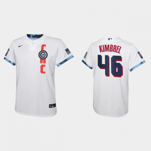Chicago Chicago Cubs #46 Craig Kimbrel Youth 2021 All Star Game White Jersey Youth