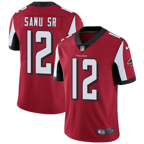Atlanta Falcons #12 Mohamed Sanu Sr Red Team Color Youth Stitched Vapor Untouchable Limited Jersey Youth