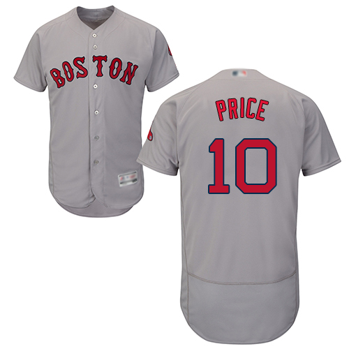 Boston Red Sox #10 David Price Grey Flexbase Authentic Collection Stitched Jersey Men's