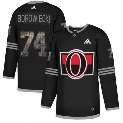 Adidas Ottawa Senators #74 Mark Borowiecki Black_1 Authentic Classic Stitched Jersey Men's