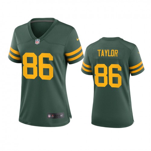 Green Bay Green Bay Packers #86 Malik Taylor Women's Alternate Game Player Jersey - Green Womens