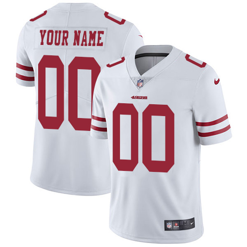 San Francisco 49ers Customized White Stitched Vapor Untouchable Limited Youth Jersey
