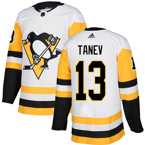Adidas Pittsburgh Penguins #13 Brandon Tanev White Road Authentic Stitched Youth Jersey Youth