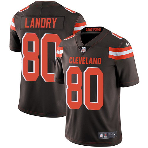 Browns #80 Jarvis Landry Brown Team Color Youth Stitched Vapor Untouchable Limited Jersey