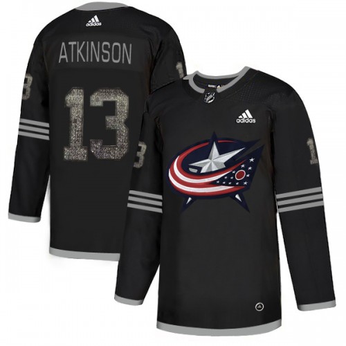 Adidas Columbus Blue Jackets #13 Cam Atkinson Black Authentic Classic Stitched Jersey Men's