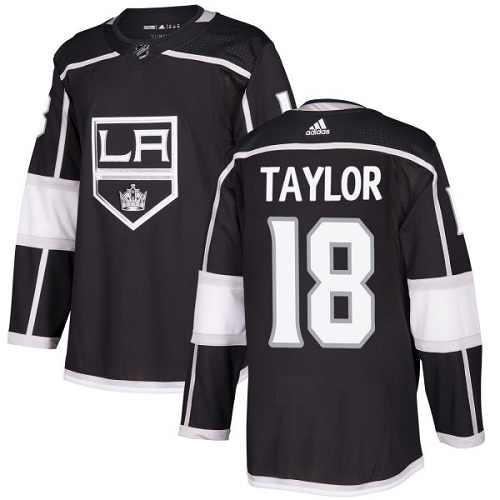 Adidas Los Angeles Kings #18 Dave Taylor Black Home Authentic Stitched Jersey Men's