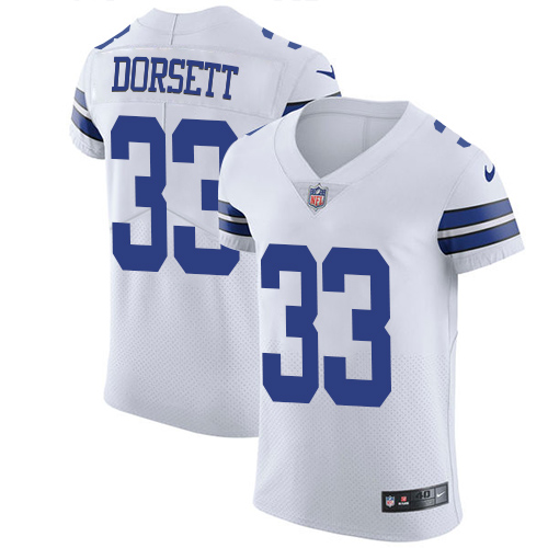 Cowboys #33 Tony Dorsett White Men's Stitched Vapor Untouchable Elite Jersey