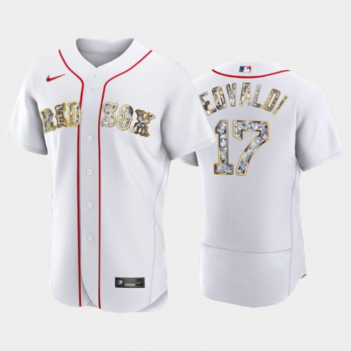 Boston Boston Red Sox #17 Nathan Eovaldi Men's Diamond Edition Jersey - White Men's