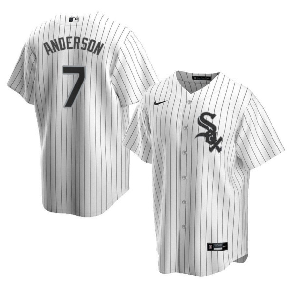 Men's Youth Women's Chicago White Sox 7 Replica White Home 2020 Player Tim Anderson Jersey
