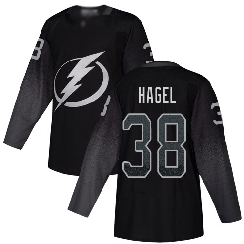 Adidas Tampa Bay Lightning #38 Brandon Hagel Black Alternate Authentic Stitched Jersey Men's