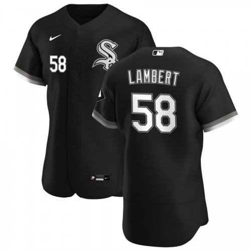 Chicago Chicago White Sox #58 Jimmy Lambert Men's Black Alternate 2020 Authentic Player Jersey Men's