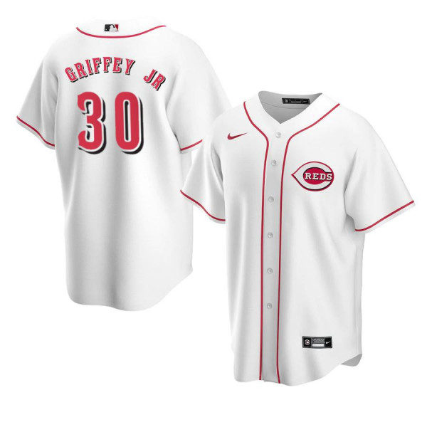 Cincinnati Reds 30 Replica White Home 2020 Ken Griffey Jr Jersey