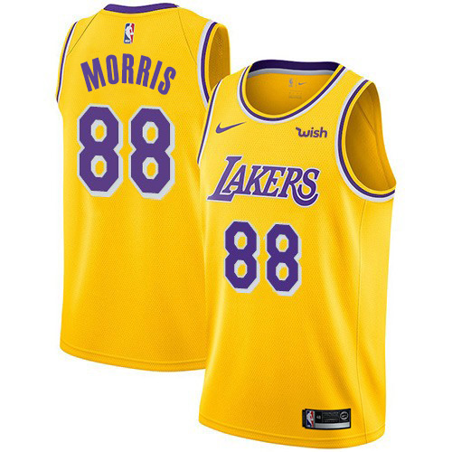 Los Angeles Lakers #88 Markieff Morris Gold Youth Swingman Icon Edition Jersey Youth