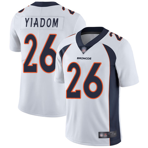 Denver Broncos #26 Isaac Yiadom White Men's Stitched Vapor Untouchable Limited Jersey Men's
