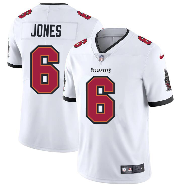 Tampa Bay Buccaneers #6 Julio Jones Men's White Vapor Limited Jersey