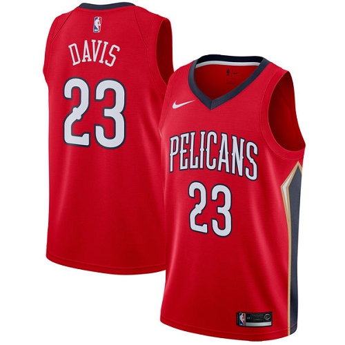 New Orleans Pelicans #23 Anthony Davis Red Youth Swingman Statement Edition Jersey Youth