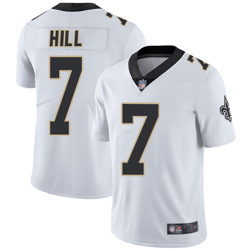 Saints #7 Taysom Hill White Youth Stitched Vapor Untouchable Limited Jersey