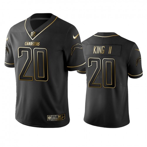 Los Angeles Chargers #20 Desmond King Men's Stitched Vapor Untouchable Limited Black Golden Jersey Men's