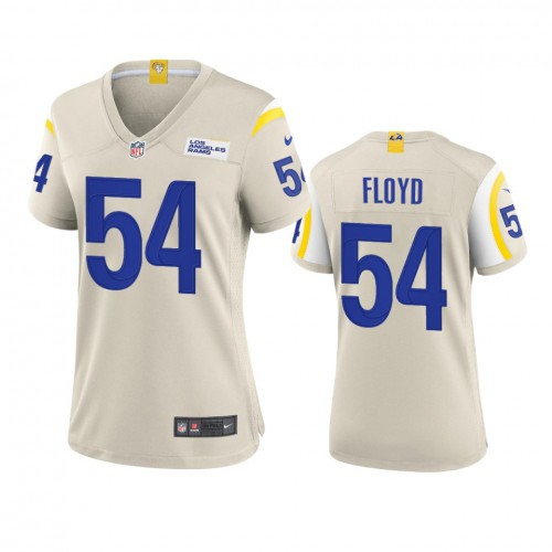 Los Angeles Los Angeles Rams #54 Leonard Floyd Women's Game Jersey - Bone Womens
