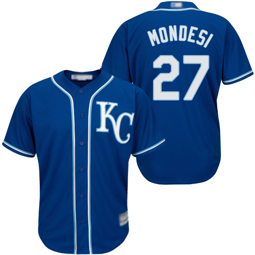 Kansas City Royals #27 Raul Mondesi Blue Cool Base Stitched Youth Jersey Youth