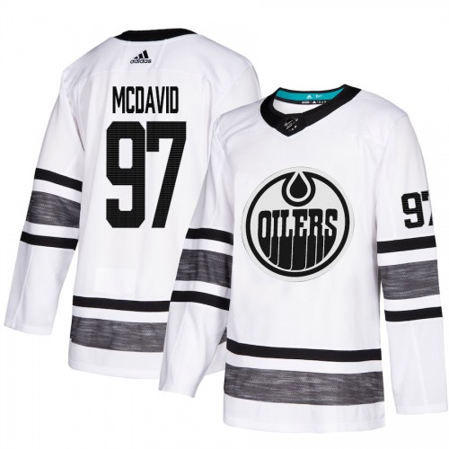 Adidas Edmonton Oilers #97 Connor McDavid White Authentic 2019 All-Star Stitched Youth Jersey Youth