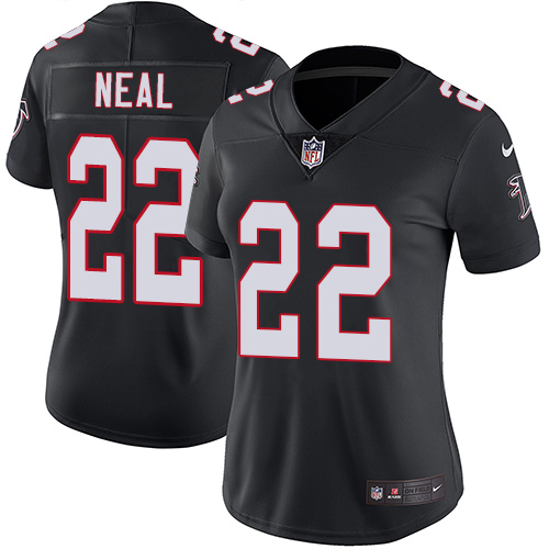 Atlanta Falcons #22 Keanu Neal Black Alternate Women's Stitched Vapor Untouchable Limited Jersey Womens