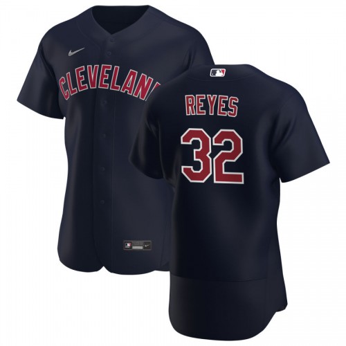 Cleveland Guardians #32 Franmil Reyes Men's Navy Alternate 2020 Authentic Player Jersey Men's