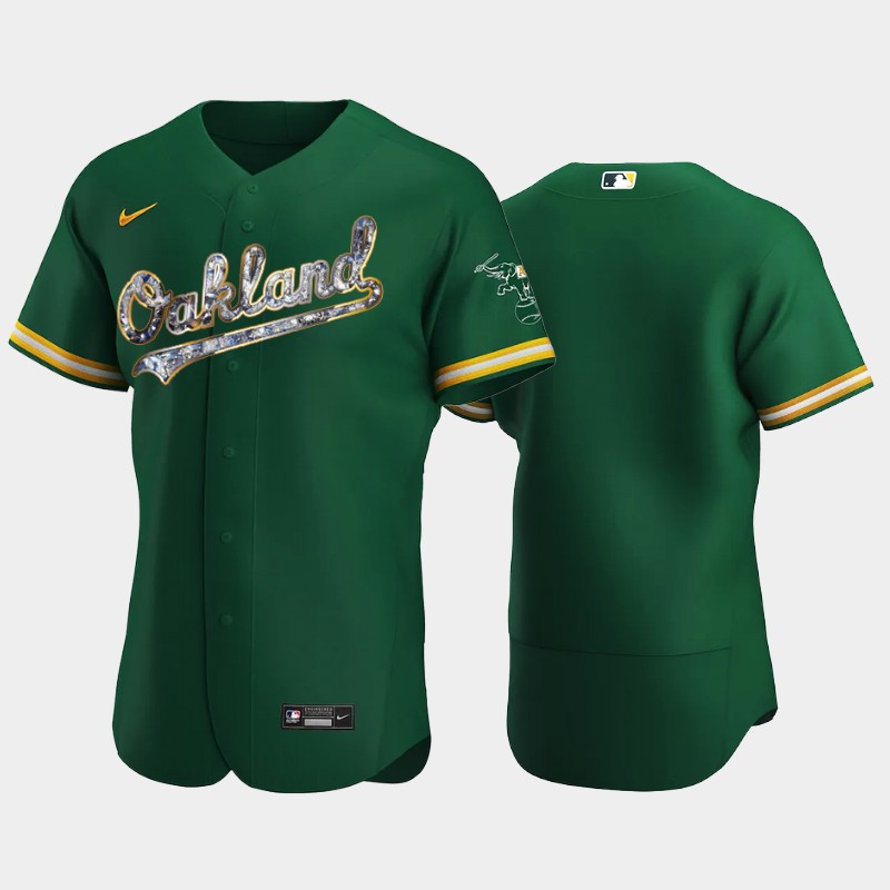 Oakland Athletics Blank Men's Diamond Edition Jersey - Green