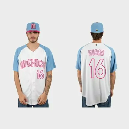 Jarren Duran Mexico Baseball 2023 World Baseball Classic Jersey – White Blue