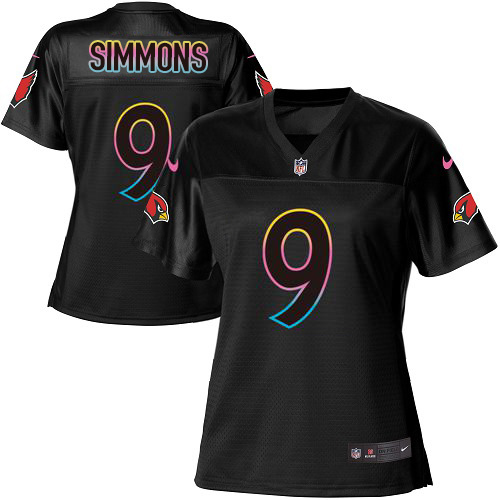 Cardinals #9 Isaiah Simmons Black Women's Fashion Game Jersey